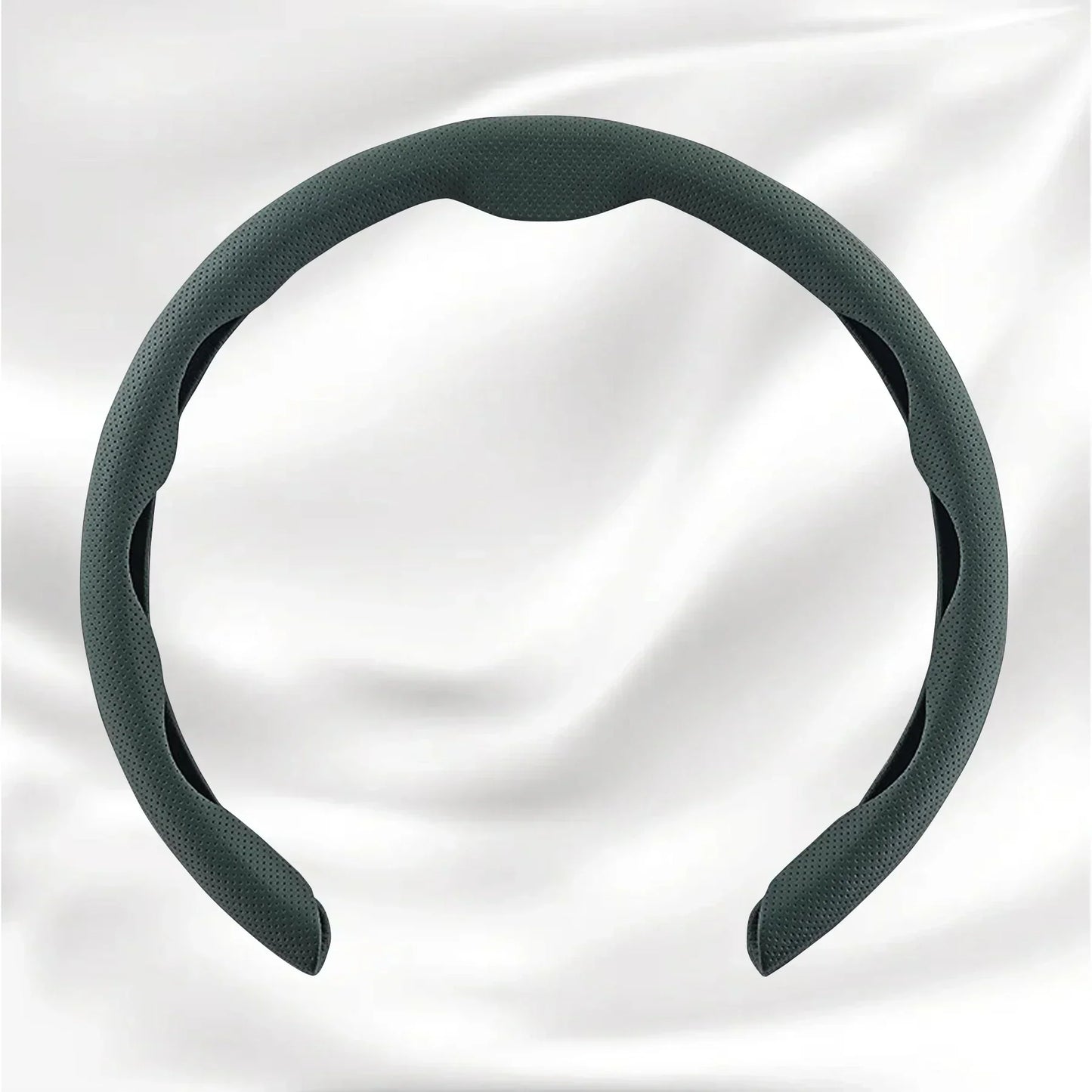 Nexi Customized Car Logo Breathable Ultra-thin 5D Leather & Carbon Car Steering Wheel Cover Universal Fit